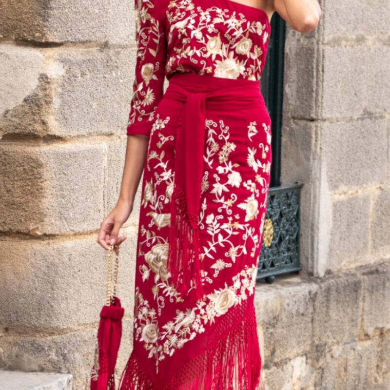 Falda Solera Granate