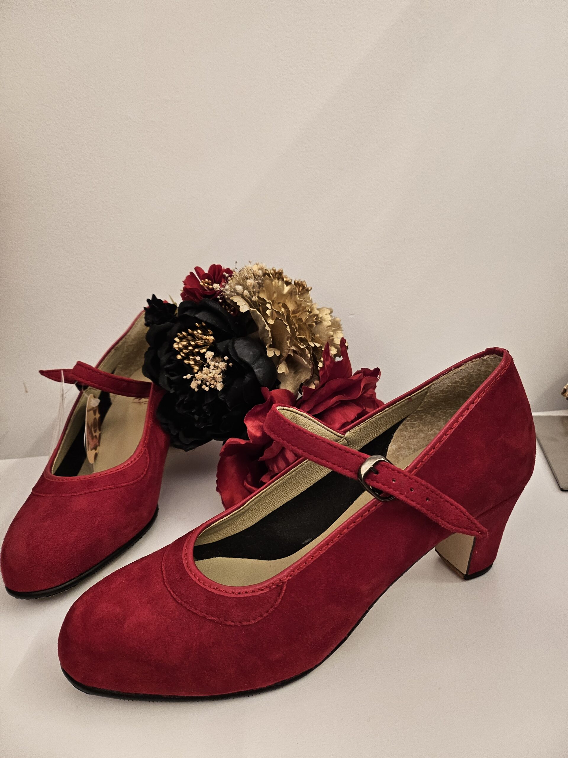 Tacón flamenco rojo