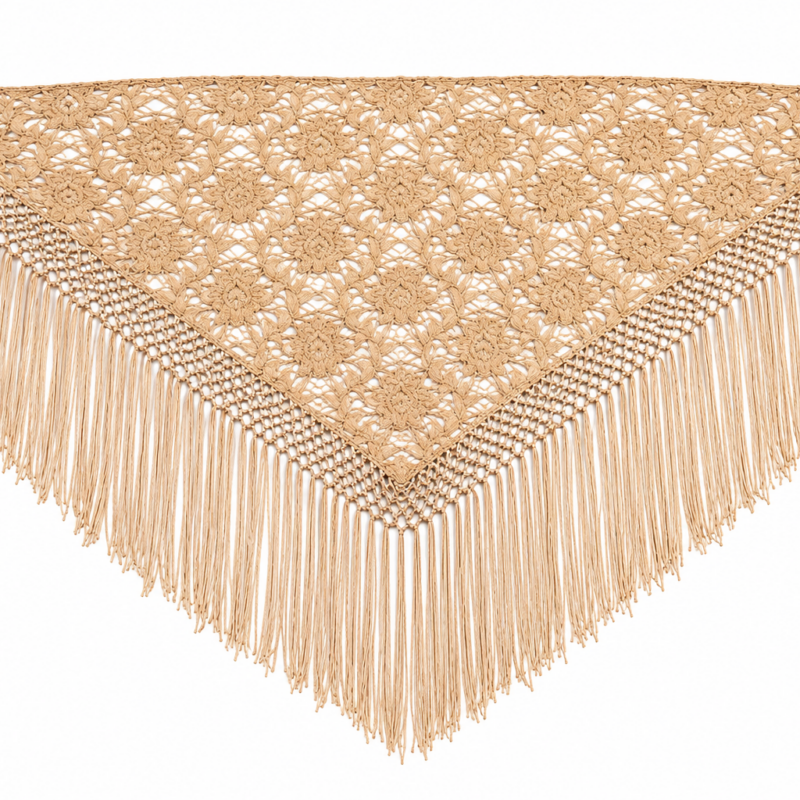 Mantoncillo Encaje Beige