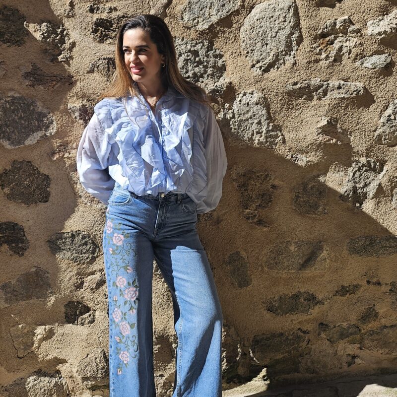 Jeans "Rosas"