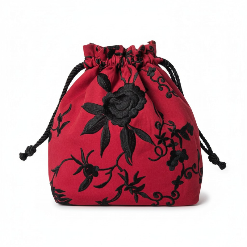 Bombonera Bordada Roja