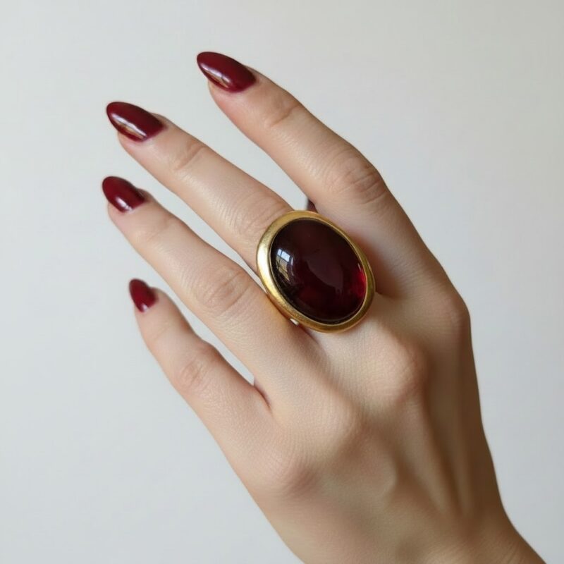 Anillo Piedra Granate