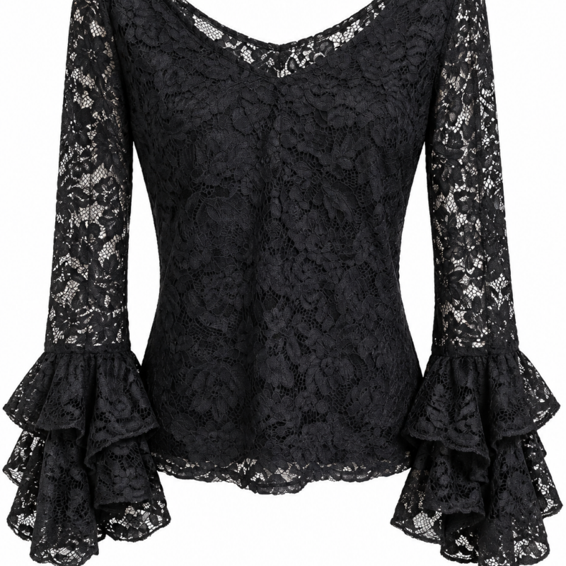 Top Encaje Negro