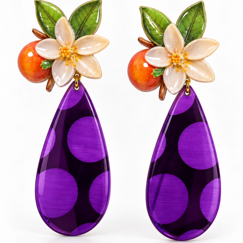 Pendientes Naranjo