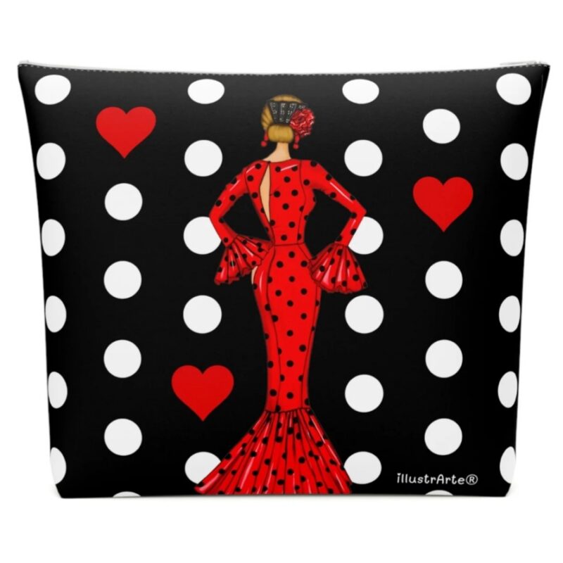 Neceser María vestido rojo