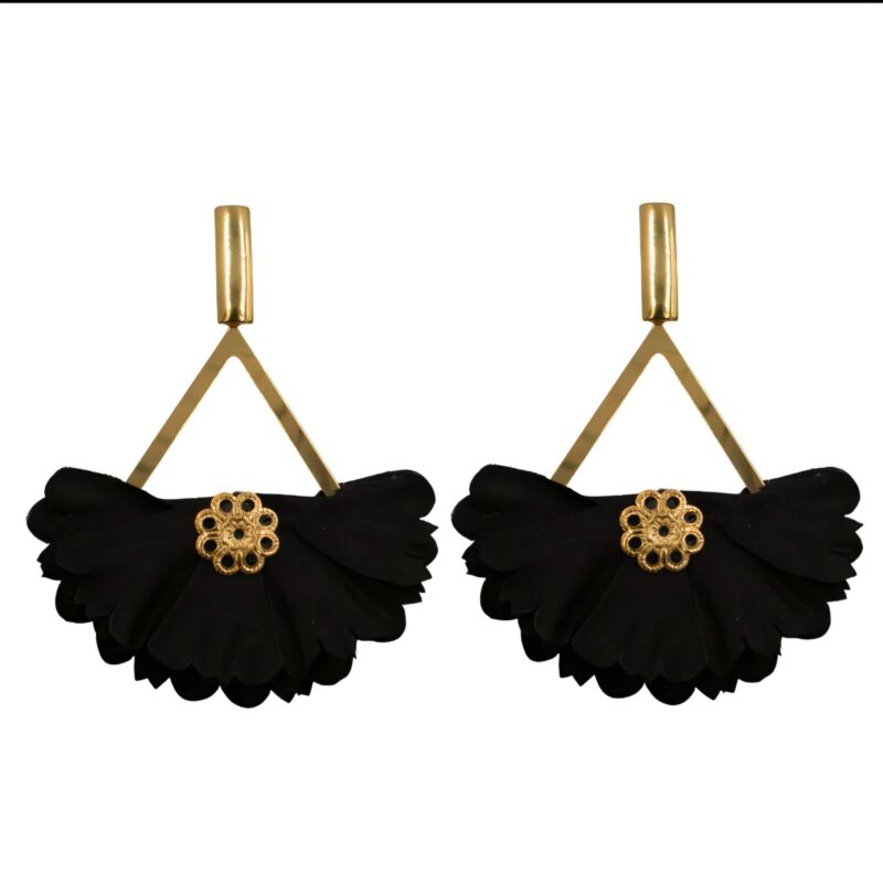 Pendientes Pétalos Negros