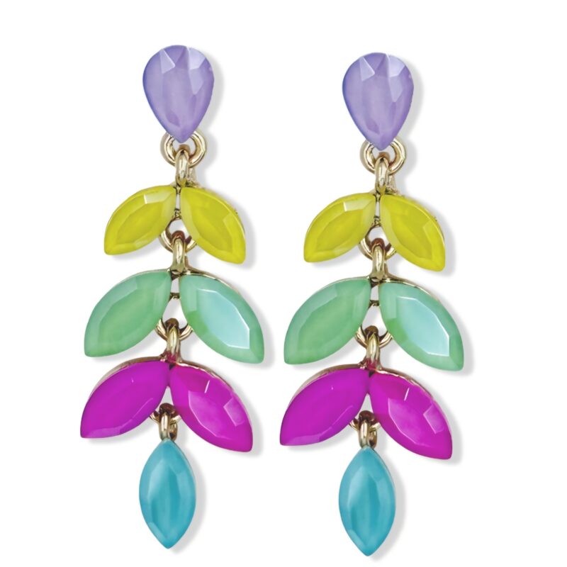 Pendientes Hojas de colores