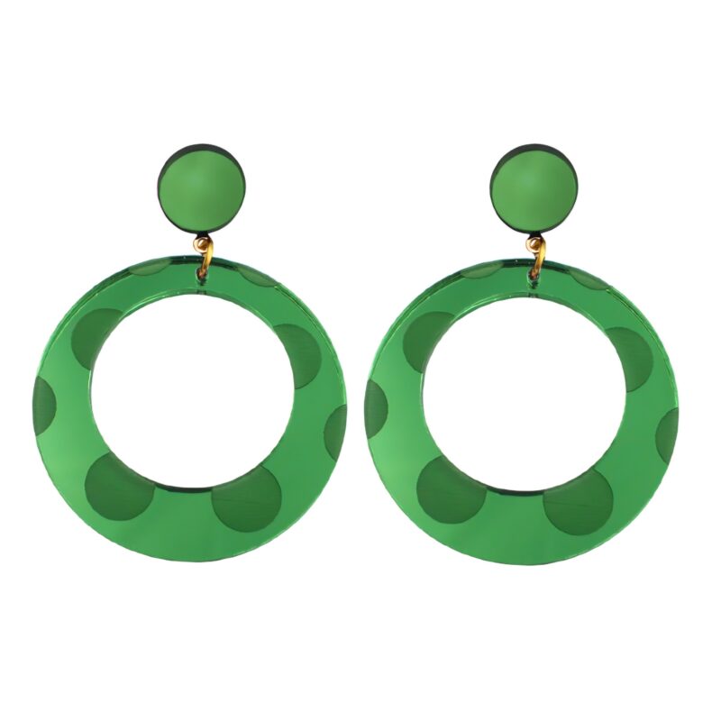 Aro Espejo Lunar Verde