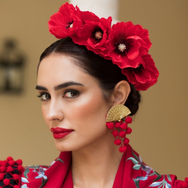 Tiara Flamenca Amapolas
