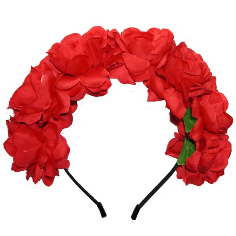 Diadema Flamenca Rosas Rojas
