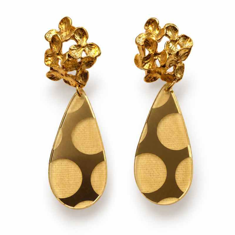 Pendientes Lágrima Espejo Lunar