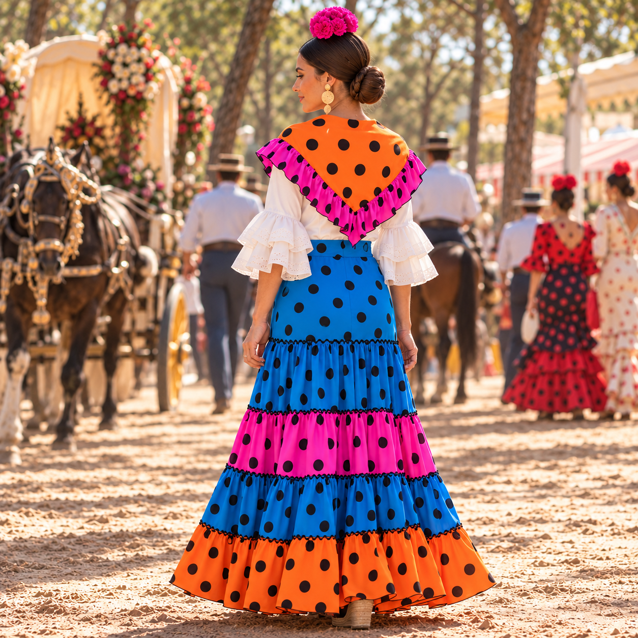 Conjunto falda y mantoncillo "Carolina" - Imagen 3